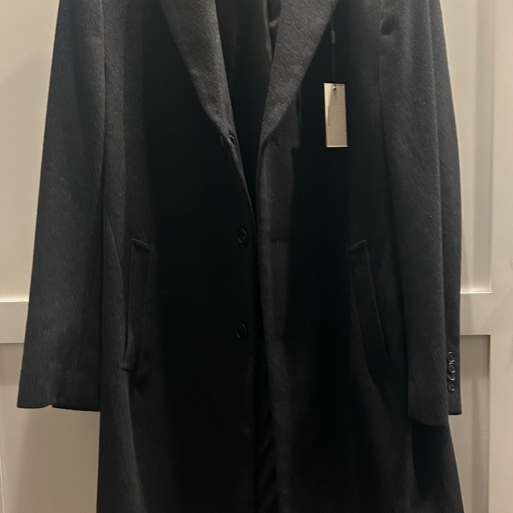 Kenneth Cole Charcoal Overcoat